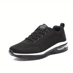 Women's Mesh Air Cushion Running Shoes Lightweight Lace Up Travel Walking Shoes