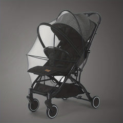 Foldable Mosquito Net for Stroller, Full Cover, Double Zipper
