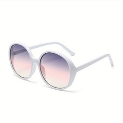 Men's Round Frame Sunglasses Leather Bag Glasses Case Glasses Cloth