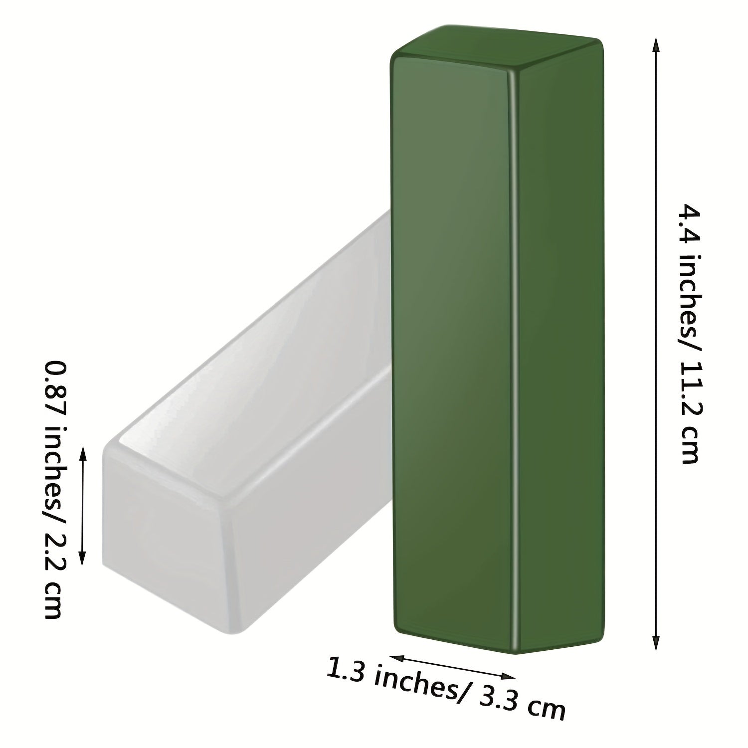 Green Fine Buffing Compound Leather Strop & Sharpening Stropping Bar