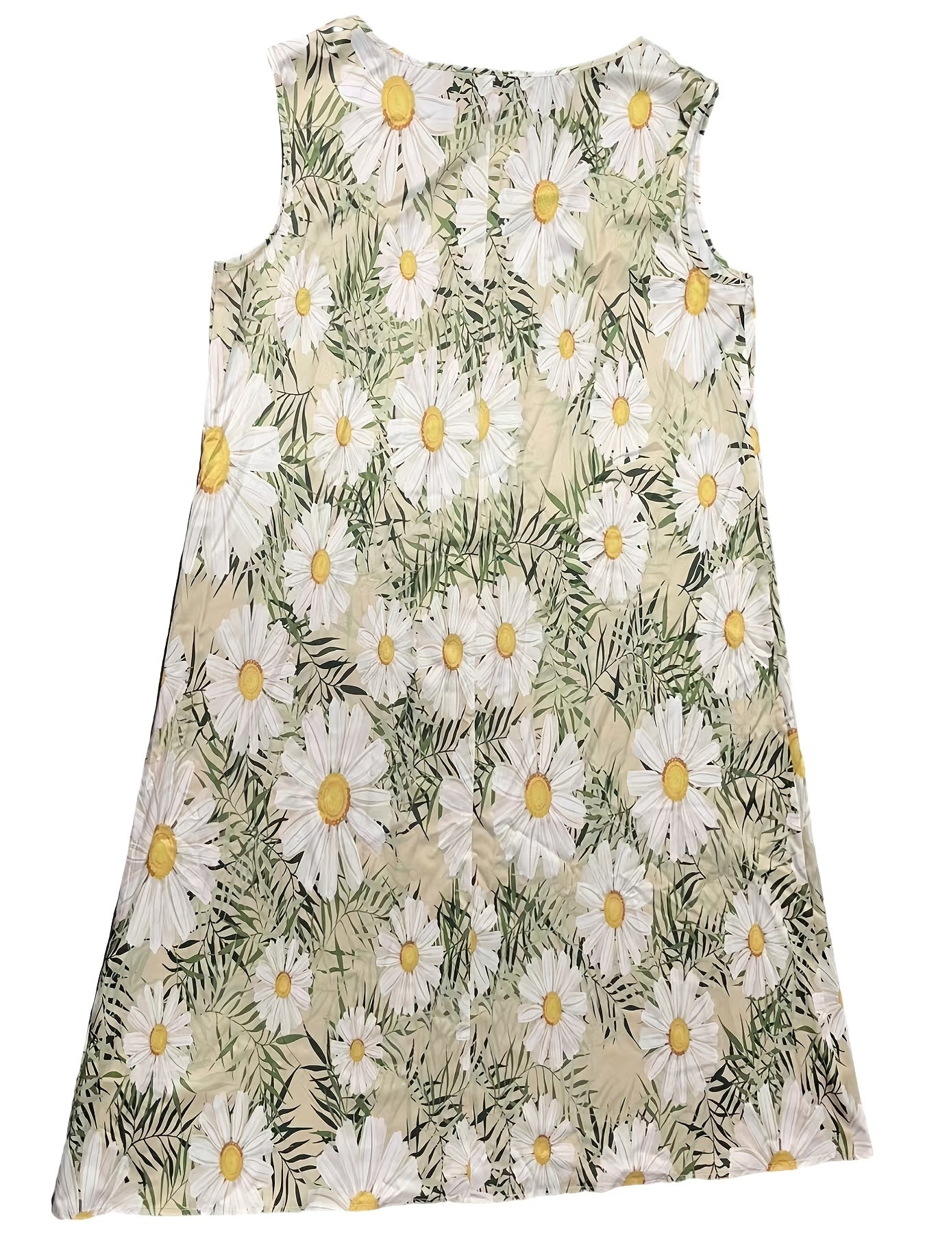 Daisy Print Tank Dress & Cardigan Set