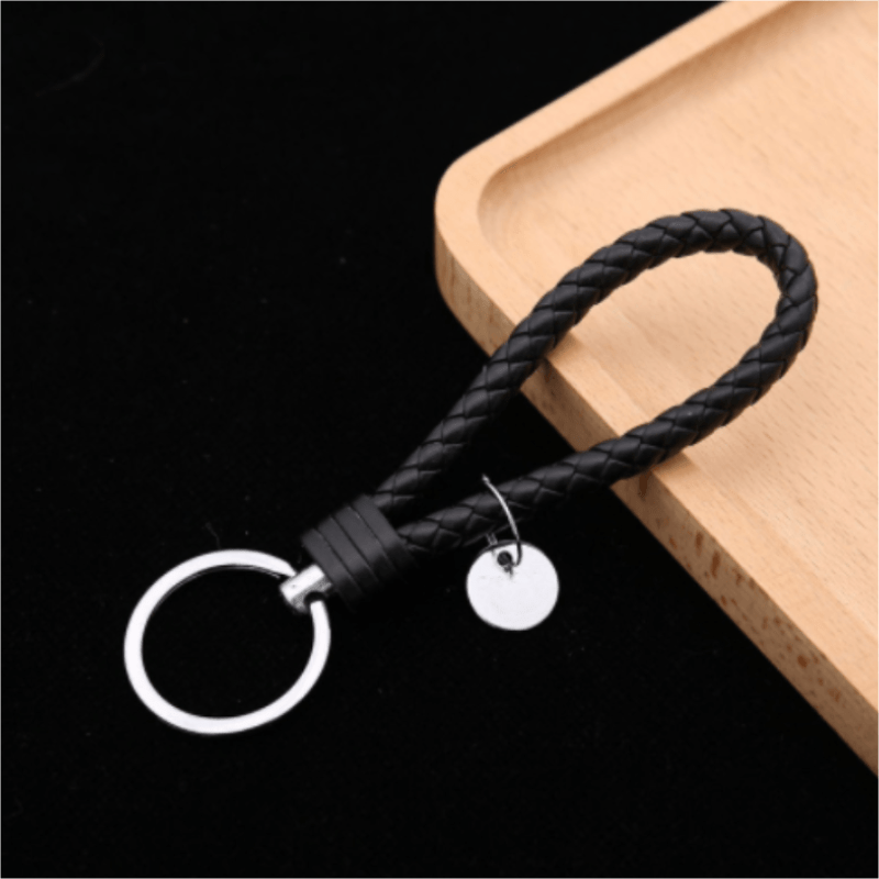 Bohemian Style Braided Leather Rope Keychain for Girls Couple Bag Car Pendant