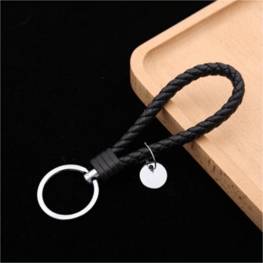 Bohemian Style Braided Leather Rope Keychain for Girls Couple Bag Car Pendant