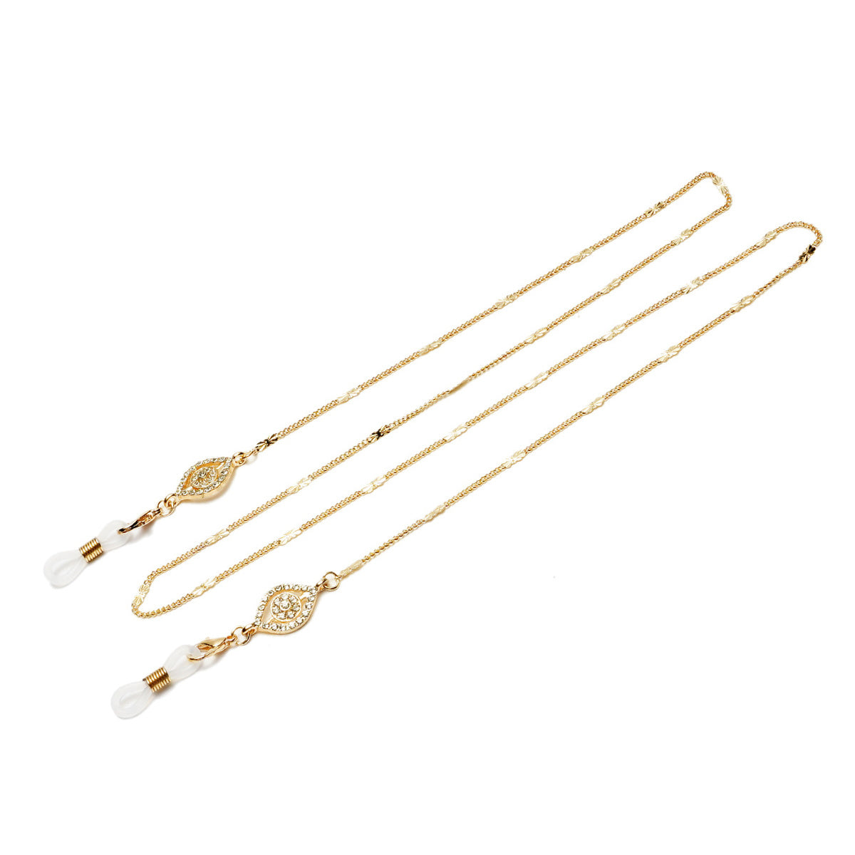 Bronze Glasses Chain Pendant Mask Earphone Holder Necklace