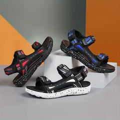 Boys' Summer Open Toe Sandals Lightweight Breathable Non-slip Beach Shoes