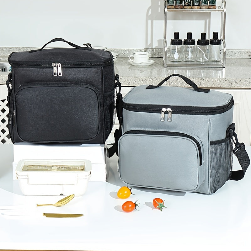 Large Capacity Insulated Cooler Bag Waterproof Bento Lunch Bag