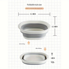 3pcs Collapsible Washbasin Portable Plastic Basin
