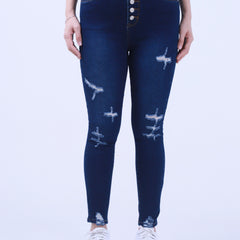 Women's Ripped High Rise Skinny Jeans