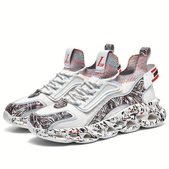 Men's Lace up Sneakers Athletic Shoes Lightweight Breathable Basketball Shoes