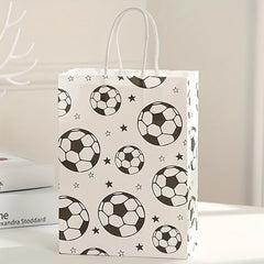 6pcs Football Party Paper Gift Bags Sports Party Decoration Supplies