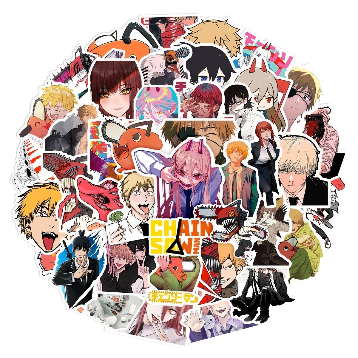50pcs Cartoon Anime Waterproof Decorative Stickers for Luggage Laptop Phone