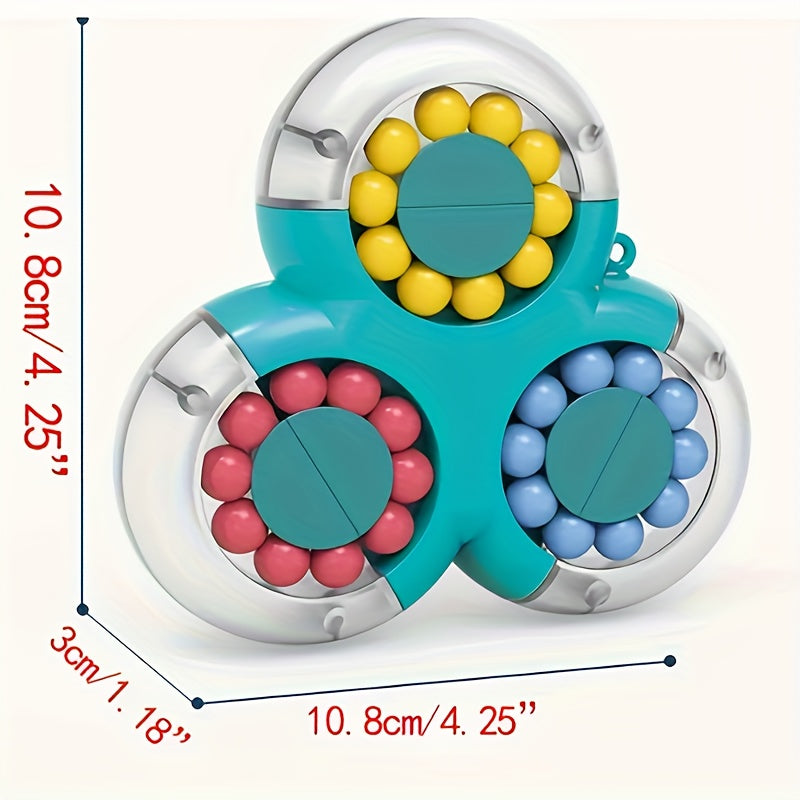 Triangular Rotating Magic Bean Puzzle Toy
