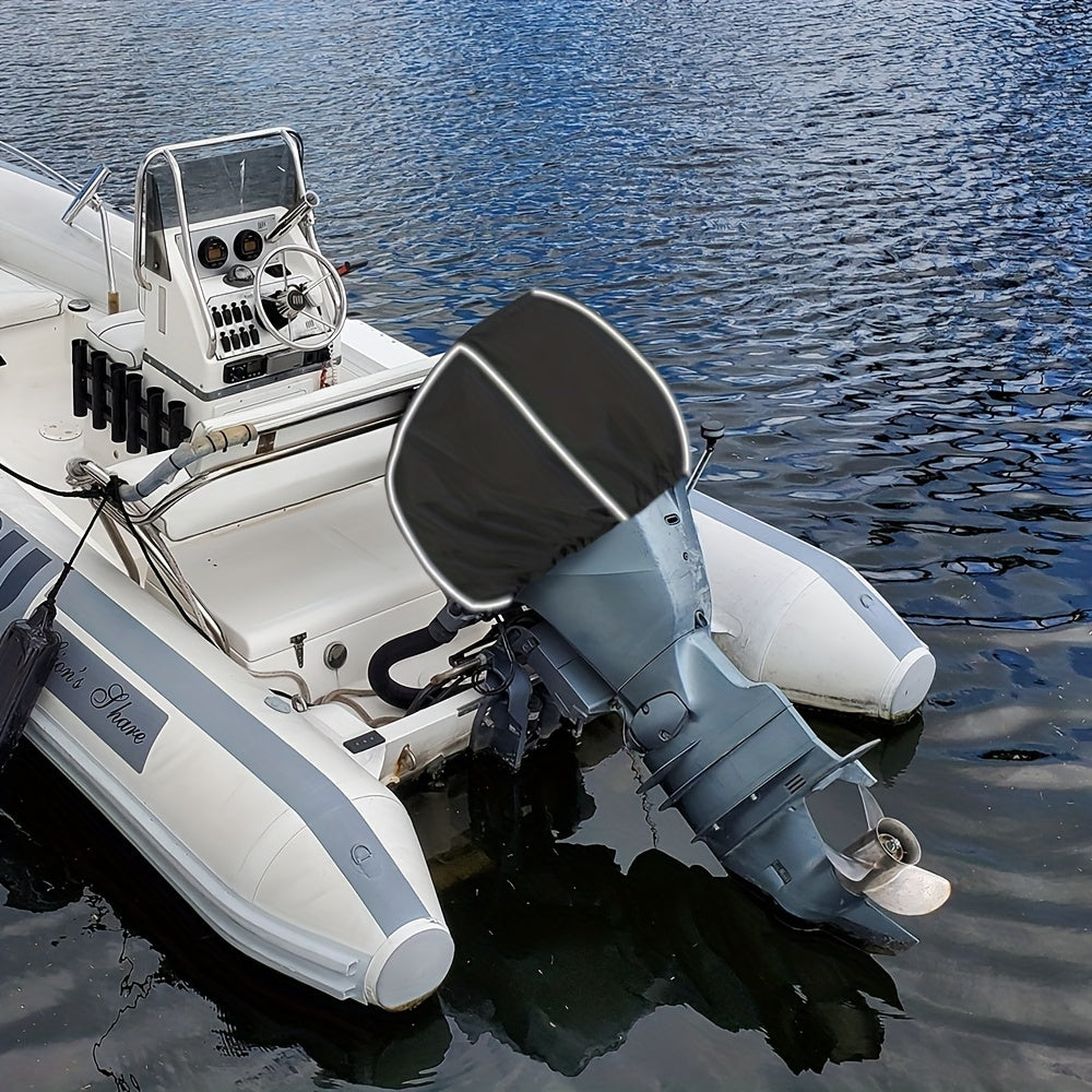 Waterproof Outboard Engine Cover w/ Reflective Strips