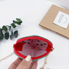 Girls Cartoon Strawberry Shaped Bag Messenger Mini Coin Purse Decorative