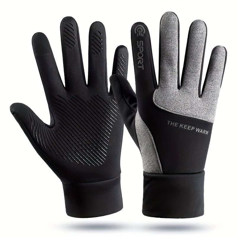 Winter Touch Screen Thermal Gloves Water Resistant for Outdoor Activities
