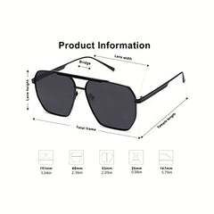 Aviator Sunglasses Polarized UV400 Metal Frame Minimalist Style