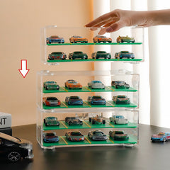 Toy Car Model Storage Box High transparent PVC Display Model Car Garage