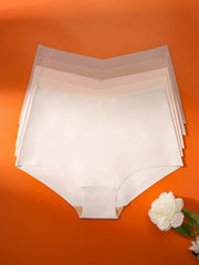5pcs Seamless High Waist Briefs Soft Intimates Panties