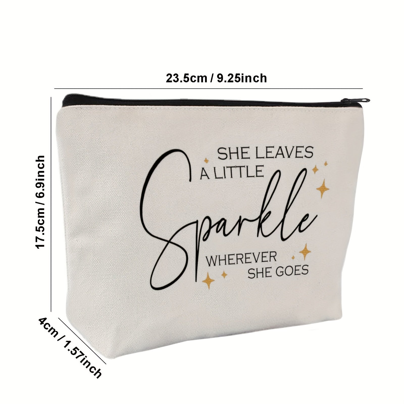 She Leaves A Little Sparkle Makeup Bag - Inspirational Gift for Women