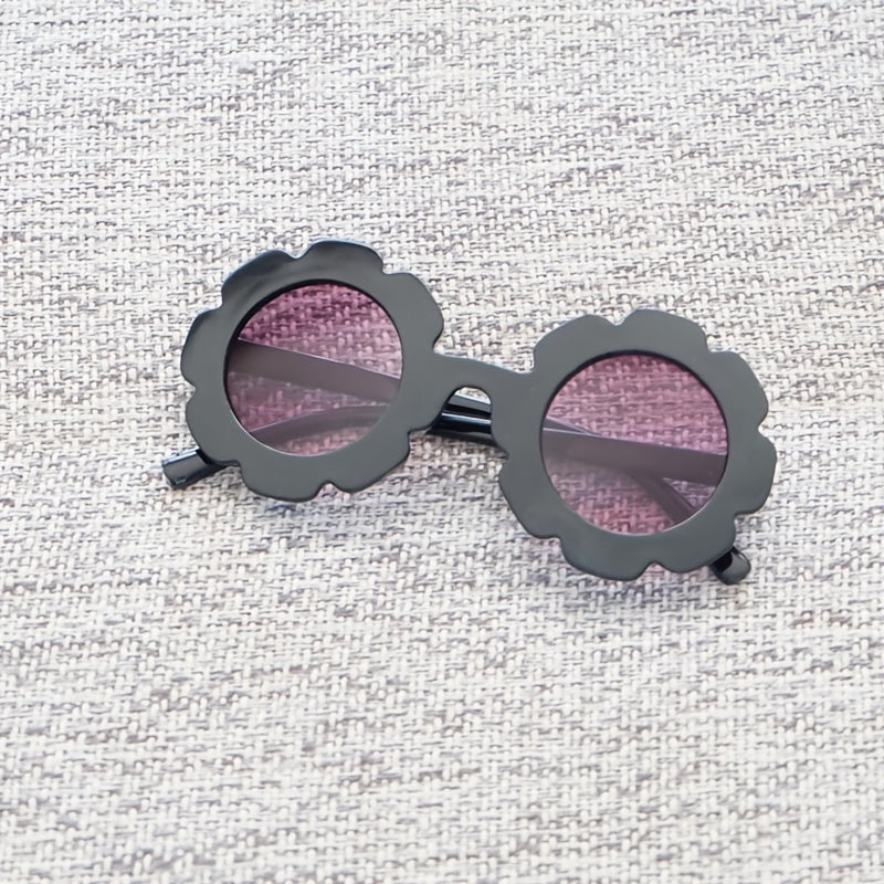 Flower Round Polarized Sunglasses for Kids - Girls & Boys