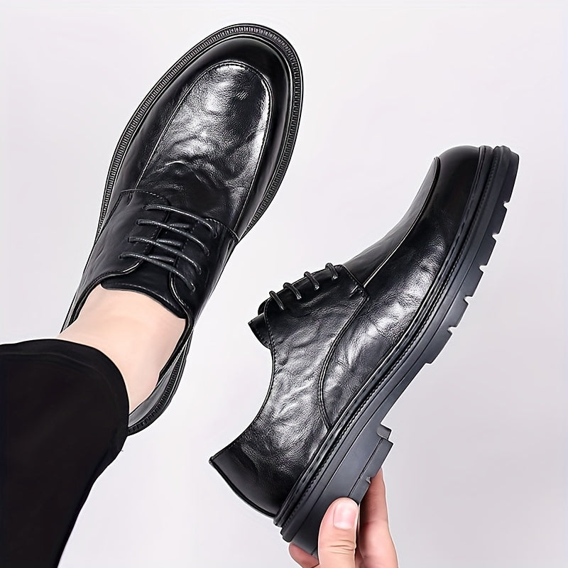 Men's Smart Casual Lace Up Chunky Dress Shoes