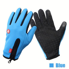 Outdoor Cycling Gloves Touch Screen Warm Full Finger Gloves Winter Windproof