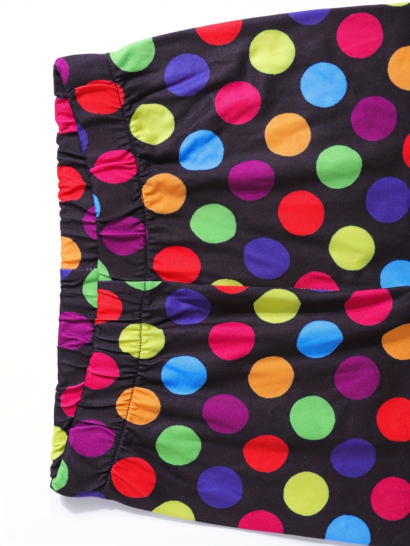 Kid Girls Colorful Dots Print Leggings Slim Fit Sports Casual Tight Pants