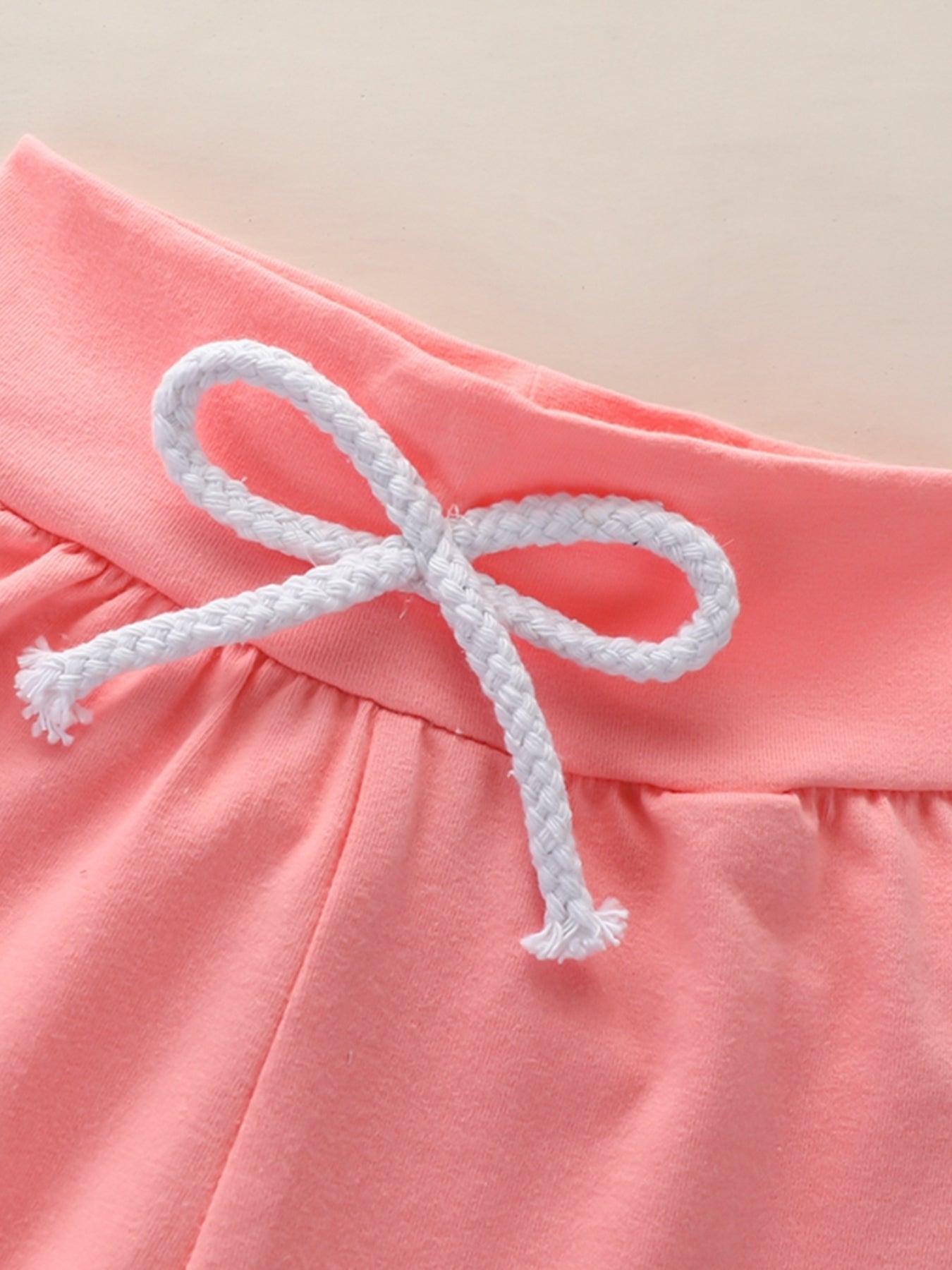 Baby Girl Letter Pattern Hoodie & Laced Pants 2 Piece Outfit