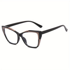 Clear Lens Cat Eye Glasses TR90 Frame Anti Blue Light for Computer Phone