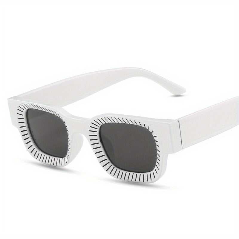 Men's Retro Rectangle Sunglasses Vintage Eyewear
