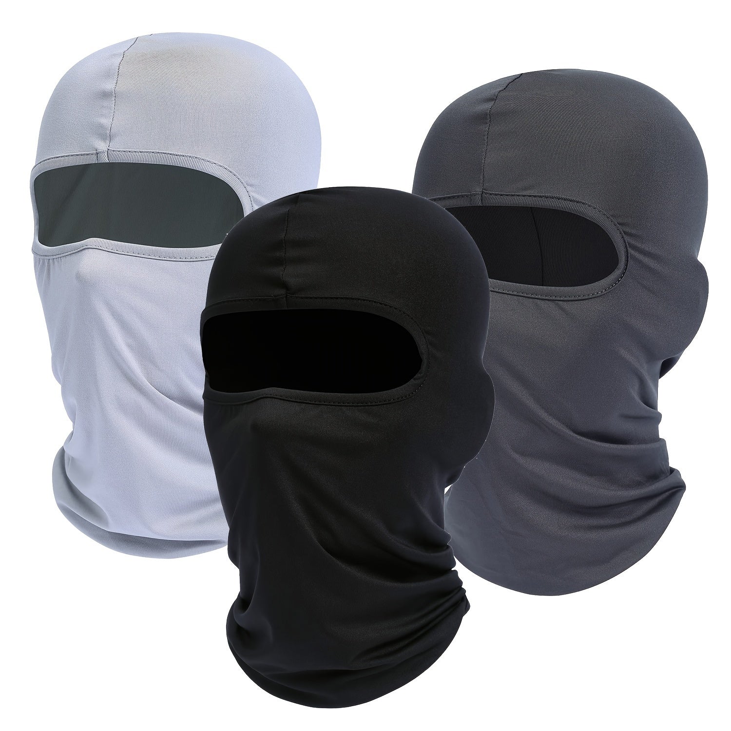 3pcs Balaclava Ski Mask Winter Full Face Mask For Men & Women