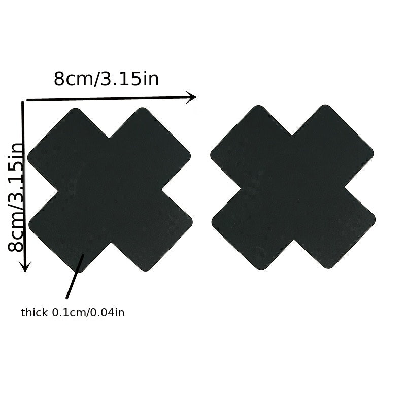 X-shaped Disposable Breast Stickers Satin Anti-exposure