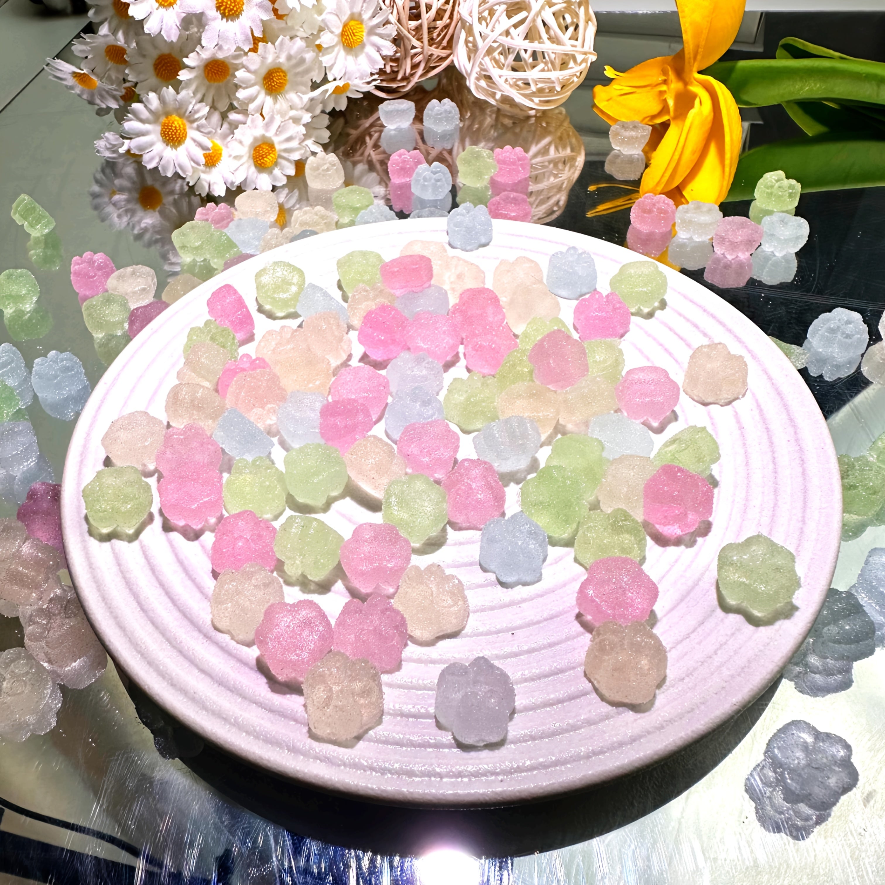 Multicolor Mini Kitten Paw Squeeze Toy Soft Cat Paw Toy Office DIY Toy