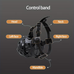 Adjustable Breathable Basket Dog Muzzle Prevents Biting Chewing