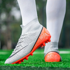 Men's Striped AG Cleat Soccer Shoes - Anti Skid & Breathable