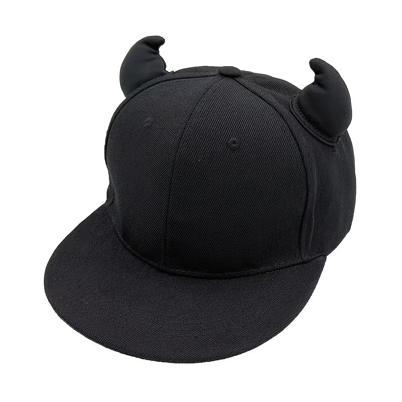Devil Horn Decoration Baseball Hat Lightweight Adjustable Sports Cap