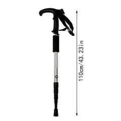 Aluminum Alloy Hiking Stick Shock Absorbing Walking Pole