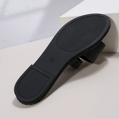 Women's Hollow Out Strap Sandals Faux Leather Open Toe Slippers