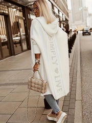 Hooded Open Front Cardigan Long Sleeve for Women