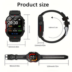 ZACHARYER Unisex Sport Smart Watch Wireless Call Music Control Pedometer