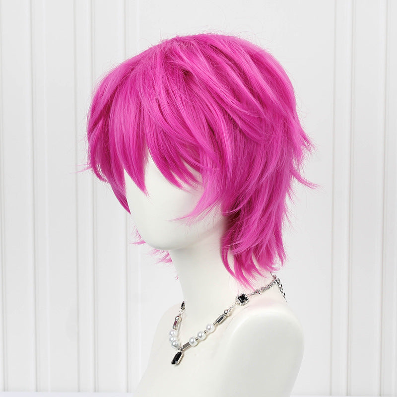 Anime Cosplay Men's Wigs Halloween Party Wig with Wig Cap