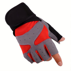 Non slip Breathable Half Finger Gloves for Mountaineering Cycling Weightlifting