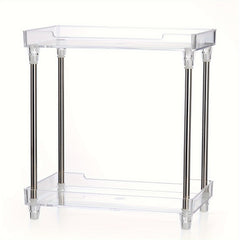 Bathroom Organizer Countertop Vanity Tray Corner Shelf for Makeup & Skincare