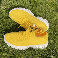Women's Knitted Sports Shoes Lightweight Lace Up Low Top Running & Tennis Sneake
