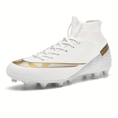 Men's High Top Non Slip AG Football Cleat Professional Outdoor Soccer Cleats