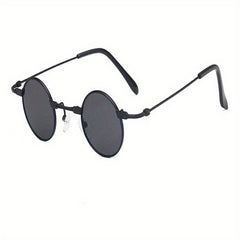 Men's Small Round Frame Sunglasses Hip Hop Style Mixed Glasses