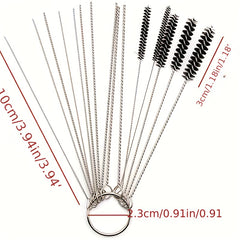 Motorcycle Carburetor Cleaning Needle Set Stainless Steel Tool Brushes