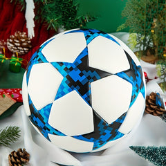 MYOKIA Hand Applied Leather Soccer Ball Seamless Size 5