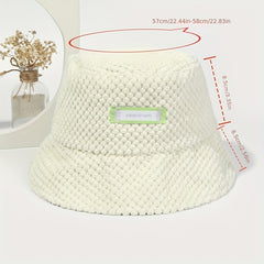 Plush Bucket Hat Sun Protection Outdoor Sports Casual