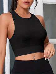 Women's Sleeveless Criss Cross Back Yoga Tank Top